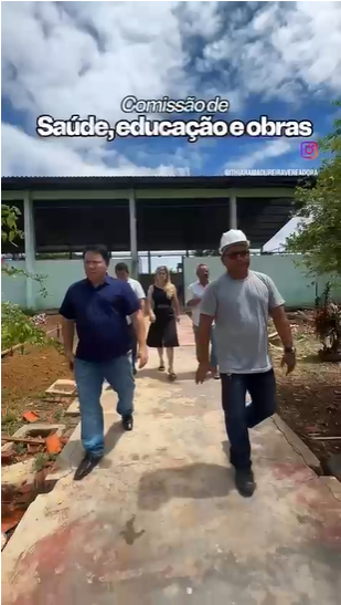 Giro nas obras para fiscalizar o andamento e entrega das mesmas